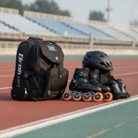 Skating Equipment Carrier with Accessory Pockets Guarding Skate Backpack Breathable for Commute