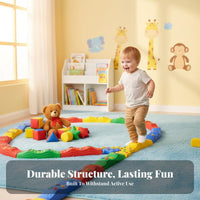 Sensory Balance Path Non-Slip Surface Interactive Stepping St Single S Toy Sturdy Construction Wavy Walkway Toy for Young Children, Preschoolers