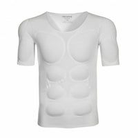 Padded Undershirt with Muscle Chest Invisible Body-Hugging Stretch Shapewear for Men, Cosplayers, Under Clothes