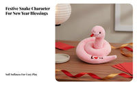 2 Pieces Chinese New Year Snake Doll Perfect Gift Year of the Snake Symbol Holiday Decoration Auspicious Symbol Festive Design
