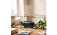 Turtle Waste Collector Slimline Turtle Poop Catcher Box Aquatic Waste Collector Vented Accessory Compact for Shallow Water