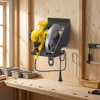 Space-Saving Circular Saw Holder Heavy-Duty Circular Saw Wall Mount Compact Long-Lasting for Woodworkers, DIYers, Workshop, Garage