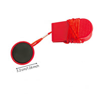 Red Treadmill Safety Key Large Size Treadmill Emergency Stop Key 3.2 Cm Corded Safety Clip