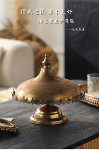 Bohemian Iron Fruit Tray with Lid