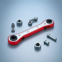 Refrigeration Wrench Twin-endedEnded Ratchet Wrench with Square Drive Reversible for Air Conditioning Repair
