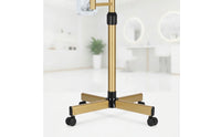 Professional Facial Steamer with Magnifying Lamp Wheeled Standing Facial Steamer Adjustable Beauty Device Salon-Style for Estheticians, Beauticians, Salons, Spas