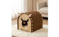 Cat Scratching Lounge Curved Cat Scratcher Bed Compact Pet Furniture for Kittens