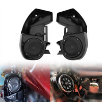 Motorcycle Lower Fairing with Speaker Enclosures Black Lower Fairing with Speaker Enclosures Glossy for Front Guard Mounting