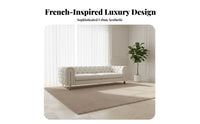 Button-Tufted Straight Sofa Small Space suitable for Button-Tufted Settee Luxury Inspired Design Couch for two people, Adults, Living Room, Bedroom, Entryway