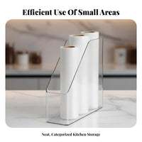 Quadruple-function Film Dispenser Space Saving Household Storage Easy to Install for Pantry