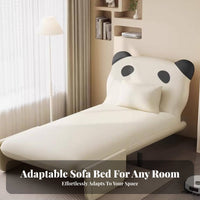 Unfolding Single Bed Chair Foldable transformable Armchair Bed Space-Saving Design Extendable for Guests, Small Spaces, Office