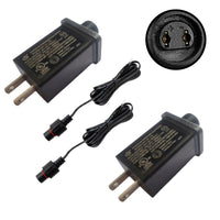 2PCS Replacement Yard Inflator Adapter 12V 1A Class 2 Power Supply with 9.84ft Extension Cord EU Plug