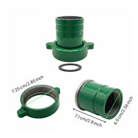 Long-Lasting Cast Iron Pump Pipe Connector Heavy Duty Water Pump Outlet Fitting Replacement Part for Agriculture, Construction Sites, Gardening