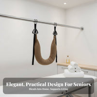 Inversion Table Substitute Hanging Back Relief Harness High Load-Bearing Capacity Pull-up Bar Waist Stretching Strap Heavy Duty Traction Belt Padded Comfort for Office Workers, Seniors