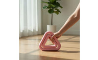 Silicone Iron Dumbbell Smooth Surface Triangular Dumbbell Rounded Corners Exercise Equipment for Pilates