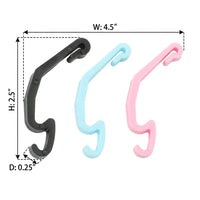 Small Animal Cage Clips and Pet Cage Fasteners, Small Pet Cage Hardware, Cage Connectors for Hamster Accessories, Random Color