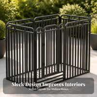 Locking Latch Modular Pet Fence Enclosure Heavy-Duty Metal Pet Enclosure Expandable