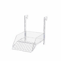 Transparent Design Acrylic Turtle Basking Platform Easy to Clean Hanging Turtle Basking Platform Multi-Functional Tortoise Climbing Ladder High Guardrails for Deep Water Tanks, Aquariums, Terrariums