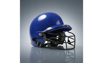 Baseball Helmet with Face Guard Glossy Batting Helmet with Facial Guard Rapid Delivery