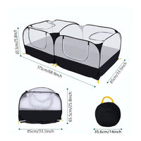 Foldable Pet Playpen Sturdy Material Pet Playpen Zipper Door for Indoor
