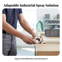 Easy Installation Snap-on Spray Nozzle Leak-Proof Pipe Clamp Misting Head Long-Lasting for Humidification, Dust Suppression, Cooling