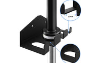 Vertical weight bar Storage rack Saving Wall-Attached weight bar Rack Compact for Weightlifters, Home Gym