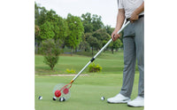 Golf Ball Collector with Roller Cage Telescopic Golf Ball Retriever Compact Basket for Golfers, Coaches