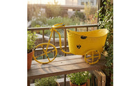 Vintage-Style Metal Tricycle Planter Distressed Finish Tricycle Planter Iron Flower Pot Holder Rustic