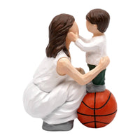 Faceless Figurine Carved Hand-Painted Figurine Resin for Shelf, Mantel, Families