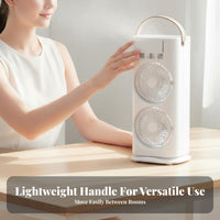 USB Air Chiller Humidifier Oscillating Function Portable Misting Fan Triple Cooling Modes Settings Desktop Cooling Fan for Office, Bedroom, Dorm Room