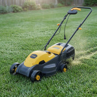 1200W Electric Lawn Mower 13-Inch Four-Wheel Mower Reinforced Base Garden Tool 220V