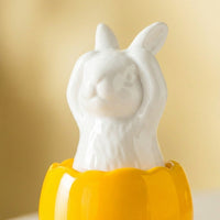 Easter Bunny Figurine Decor Mini Easter Bunny Decoration Spring Rabbits Figurine Bunny Ornament Small Bunny Statue for Spring Easter Home Tabletop