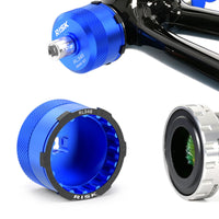 2 Pieces Circular-Shaped Cycle Lock-Cap Safeguarding Gasket Circular for Cyclists, Mechanics, Workshop