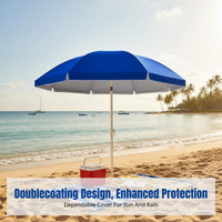 Double Layer Design Replacement Umbrella Canopy Sun Protection Umbrella Replacement Canopy Thickened Material Shade Umbrella Cover Fade Resistant for Business Owners, DIY Enthusiasts, Courtyard, Backyard, Poolside, Balcony