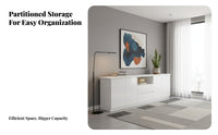 TV Stand with Storage Large Capacity TV Stand Cabinet Nordic Design Modern Entertainment Center for Bedroom
