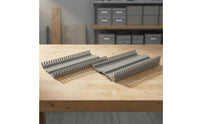 2 Pieces Stepped End Railway Bridge Ramp Section Guard Rails Elevated Track Ramp Plank Detail for Railroad Diorama