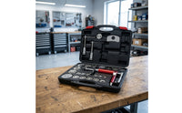 27 Pieces Disc Brake Pad and Caliper Service Tool Kit Heavy Professional Brake Caliper Tool Set with Storage Case Portable for Home Mechanics