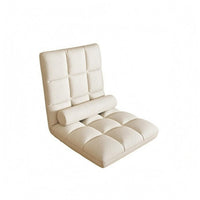Pillow Padded Floor Lounge Chair High Backrest Adjustable Floor Chair Quilted Home Furniture Cushioned