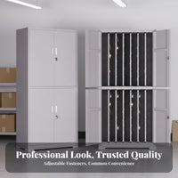Lockable Wall-Mounted Lockbox Large Capacity Multi-Door Physical Locker Easy Management Locking Cabinet Long-Lasting for Property Managers, Car Dealership Employees, Business Owners, Real Estate Estate Agency, School, Warehouse, Workshop