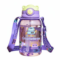 Large Capacity Children's Water Bottle with Strap Long-Lasting Child S Straw Bottle Leak-Proof for Students, Toddlers, Kindergarten, School