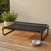 Raised Pet Bed Dog Cot with Mesh Supportive Furniture for Pets, Camping
