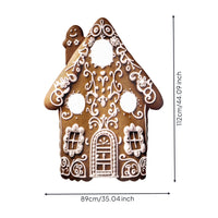 Gingerbread House Costume Pull-on Foam House Costume Lightweight Holiday Dress-up Outfit for Kids Adults
