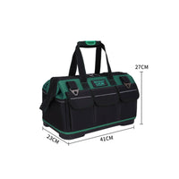 Multi-Purpose Tool Bag Thickened Oxford Cloth Tool Storage Bag Portable Organizer Padded Grip Zippered Top for Electrical Work