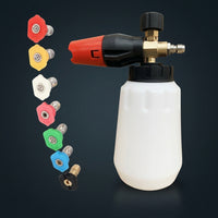 Car Cleaning Foam Sprayer for Professional Car Detailing, High Pressure Foam Lance with Aluminum Alloy, Quick Connect 1/4 Inch, Nozzle Tip Set
