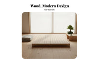 Foldable Mattress Support Folding Design foldable Slatted Bed Base Japanese design Bedroom Furniture for Apartment Dwellers, Minimalists, woven mat Room