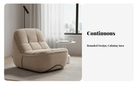 Curved rear Settee Modern Design Curved Banquette Minimalist design Upholstered for Apartment Dwellers, pairs, Office, Entryway