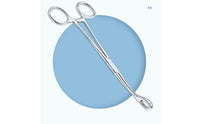 Clamping Forceps Stainless Steel Sponge Clamp Loop-Handled-Handled Forceps Long Slender