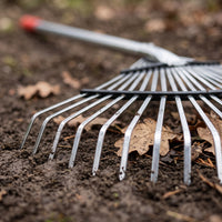 Adjustable Long Handle Steel Wire Rake for Gardening and Agriculture