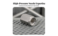 Hexagonal 1/4-Inch Threaded Adapter Female Threads Hex Body Adapter