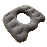 Inflatable Seat Cushion Flocked Donut Cushion Pressure-Relief Ergonomic for Office Workers, Home Workstations